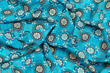 Ткань плательно-блузочная штапель, Maks Style, вискоза 100%, абстракция, арт. 3021 D-3