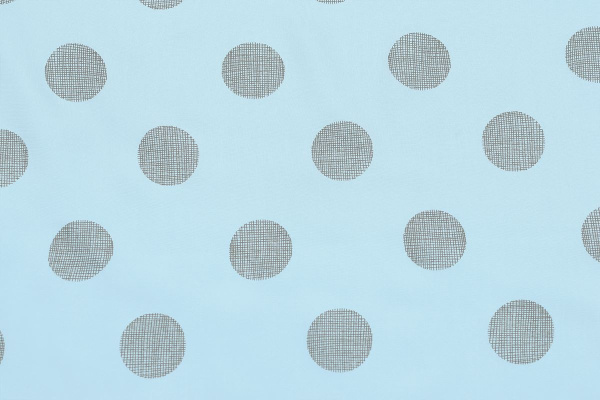 Ткань плательно-блузочная штапель, Maks Style, вискоза 100%, ткань голубая принт круги, арт. MS-4203 D-2020