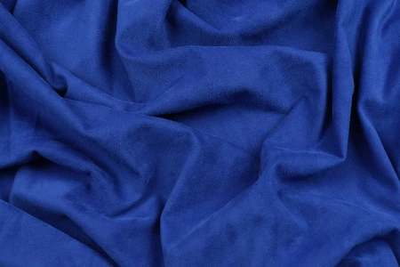 Ткань костюмная замша однотонная, Maks Style, цвет синий, арт. MS- 3248 D-4