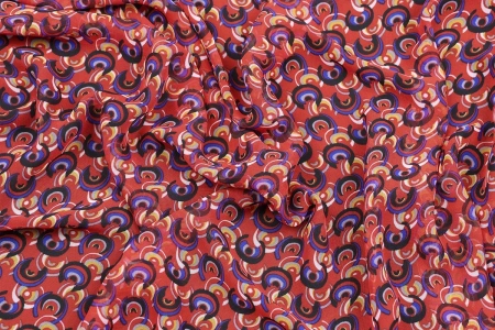 Ткань плательно-блузочная шифон, Maks Style, арт SI- 3778-18 D-101350B C-D