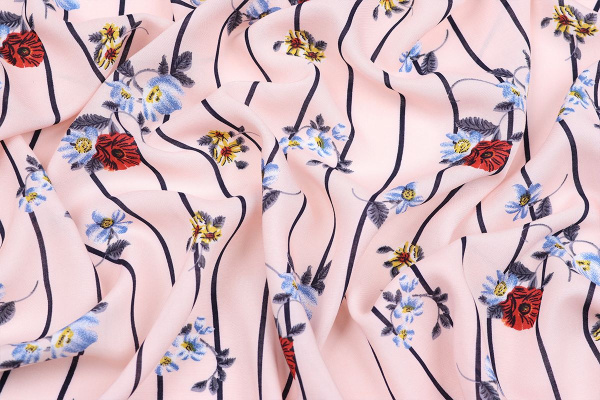 Ткань плательно-блузочная штапель, Maks Style, вискоза 100%, арт. 2656 C-2