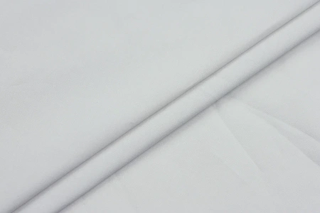 Ткань плательно-блузочная хлопок поплин однотонный, Maks Style, хлопок 100%, цвет белый, арт. 1159 D-2