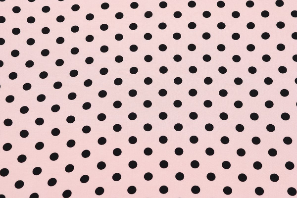 Ткань плательно-блузочная штапель, Maks Style, вискоза 100%, персиковый принт горох, арт. MS- 1146 D-28 С-9