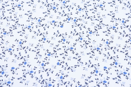 Ткань плательно-блузочная шифон, Maks Style, цветочный принт, арт. MS- 1195 D- 8 C- 1