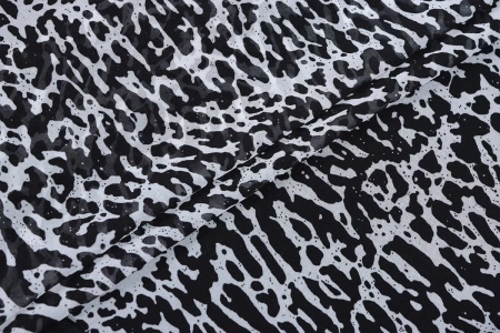 Ткань плательно-блузочная шифон, Maks Style, цветочный принт, арт MS- 1242 D-8 C-1