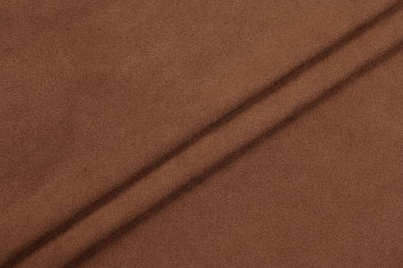 Ткань костюмная замша однотонная, Maks Style, цвет коричневый, арт. MS- 3248 D-14