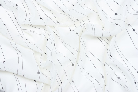 Ткань плательно-блузочная шифон, Maks Style, цветочный принт, арт. MS- 1195 D-9 C-1