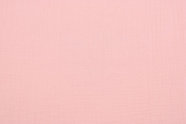 Ткань плательно-блузочная муслин однотонный, Maks Style, хлопок 100%, цвет розовый, арт. 1162 D-6