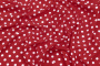 Ткань плательно-блузочная штапель, Maks Style, вискоза 100%, красный принт горох, арт. MS- 1146 D-29 С-6