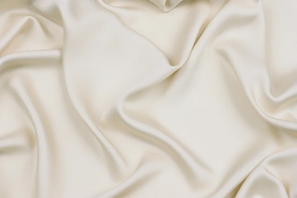 Ткань плательно-блузочная вискоза сатин однотонный, Maks Style, вискоза 100%, цвет белый, арт. MS- 1156 D-23