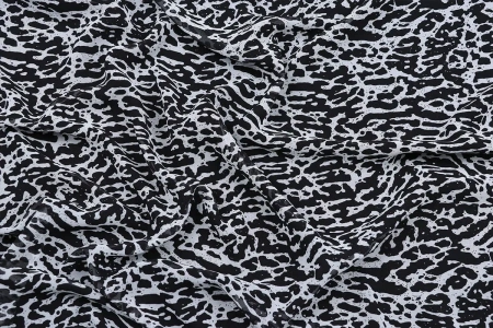 Ткань плательно-блузочная шифон, Maks Style, цветочный принт, арт MS- 1242 D-8 C-1