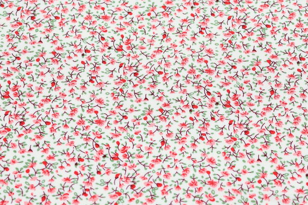 Ткань плательно-блузочная штапель, Maks Style, вискоза 100%, цвет ткани бежевый, цветочный принт, арт. MS- 2201 D-21