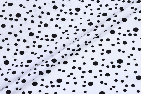 Ткань плательно-блузочная штапель, Maks Style, вискоза 100%, горох, арт. 1146 D-32 С-2