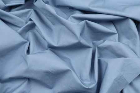 Ткань плательно-блузочная хлопок поплин однотонный, Maks Style, хлопок 100%, цвет синий, арт. 1159 D-7