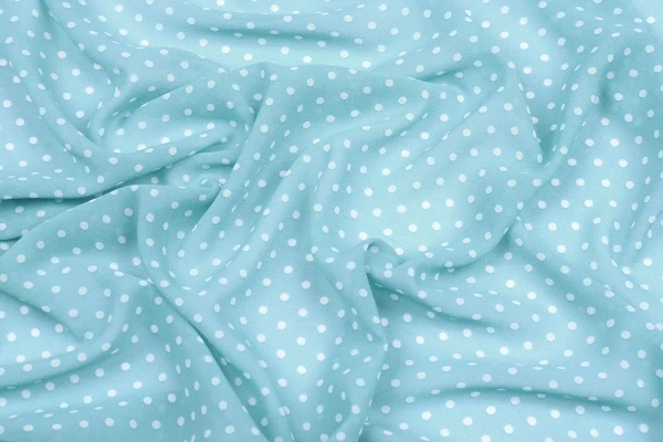 Ткань плательно-блузочная шифон, Maks Style, горох, арт MS- 1234 D-LS210578-1D C-2