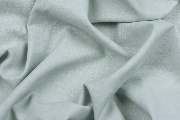 Ткань плательно-костюмная лён вискоза однотонная,Maks Style, цвет серо-зеленый, арт. MS- 1161 D-9