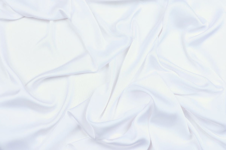 Ткань плательно-блузочная однотонная Армани шелк, Maks Style, цвет белый, арт 1132 D-2