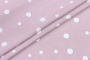 Ткань плательно-блузочная штапель, Maks Style, вискоза 100%, розовый принт горох, арт. MS- 1146 D-31 C-5