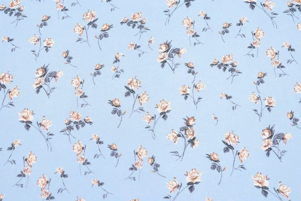 Ткань плательно-блузочная шифон, Maks Style, цветочный принт, арт MS- 2231 D-7 C-1