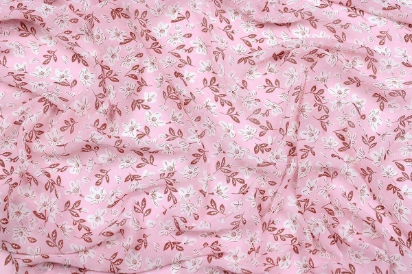 Ткань плательно-блузочная шифон, Maks Style, цветочный принт, арт MS- 1234 D-74 C-1