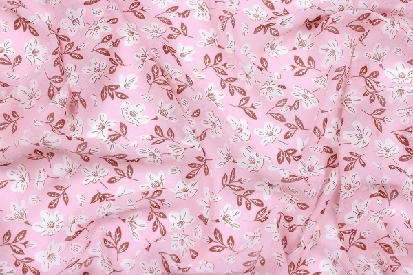 Ткань плательно-блузочная шифон, Maks Style, цветочный принт, арт MS- 1234 D-74 C-1