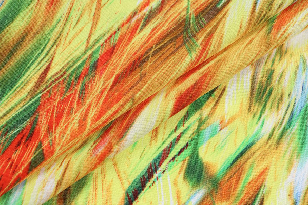 Ткань плательно-блузочная штапель, Maks Style, вискоза 100%, акварель, арт. MS- 1215 D- 4