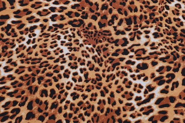 Ткань плательно-блузочная шифон, Maks Style, леопард, арт MS- 1234 D-LS210578 D-2 C-1