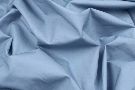 Ткань плательно-блузочная хлопок поплин однотонный, Maks Style, хлопок 100%, цвет синий, арт. 1159 D-7