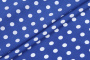 Ткань плательно-блузочная штапель, Maks Style, вискоза 100%, синий принт горох, арт. MS- 1146 D-29 С-4