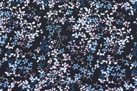 Ткань плательно-блузочная шифон, Maks Style, цветочный принт, арт B 05Z 2403