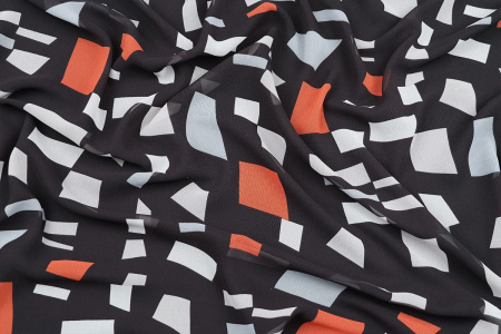 Ткань плательно-блузочная шифон, Maks Style, арт MS- 1234 D-LA21001-86 C-1