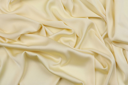 Ткань плательно-блузочная однотонная Армани шелк, Maks Style, цвет желтовато-бежевый, арт 1132 D-15