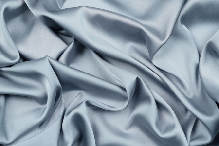 Ткань плательно-блузочная однотонная Армани шелк, Maks Style, цвет серый, арт 1132 D-18