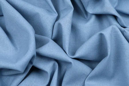 Ткань плательно-костюмная лён вискоза однотонная, Maks Style, цвет серо-голубой, арт. MS- 1161 D-7