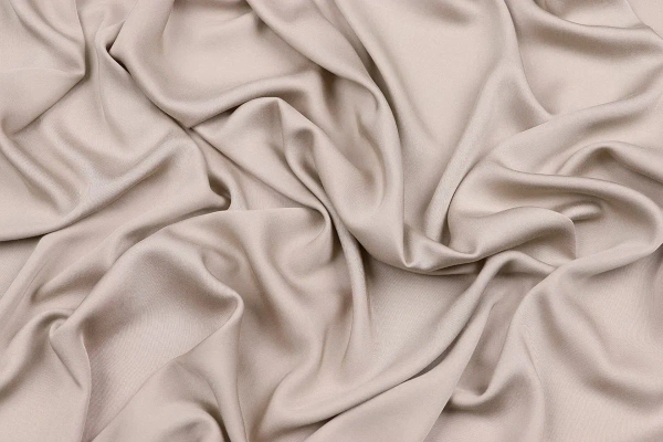 Ткань плательно-блузочная вискоза сатин однотонный, Maks Style, вискоза 100%, цвет белый, арт. MS- 1156 D-7