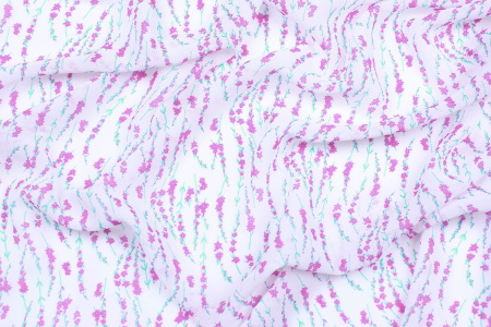 Ткань плательно-блузочная шифон, Maks Style, цветочный принт, арт MS- 1234 D-61 C-1