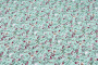 Ткань плательно-блузочная штапель, Maks Style, вискоза 100%, цветочный принт мятный, арт. MS-2201 D-9