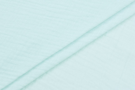 Ткань плательно-блузочная муслин однотонный, Maks Style, хлопок 100%, цвет светло-голубой, арт. 1162 D-5