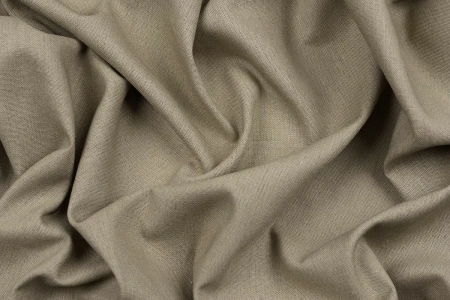 Ткань плательно-костюмная лён вискоза хлопок однотонный, Maks Style, цвет бежевый, арт. MS- 1160 D-4