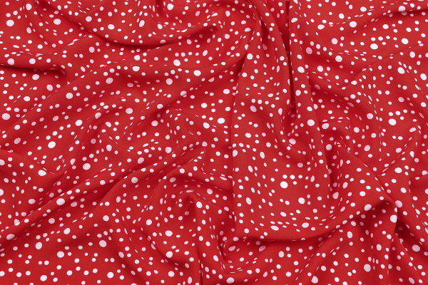 Ткань плательно-блузочная штапель, Maks Style, вискоза 100%, горох, арт. 1146 D-32 С-6