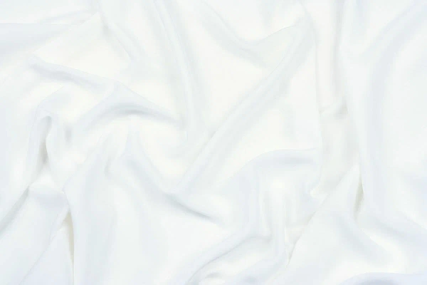 Ткань плательно-блузочная штапель однотонный, Maks Style, вискоза 100%, цвет белый, арт. MS- 2453 D-2