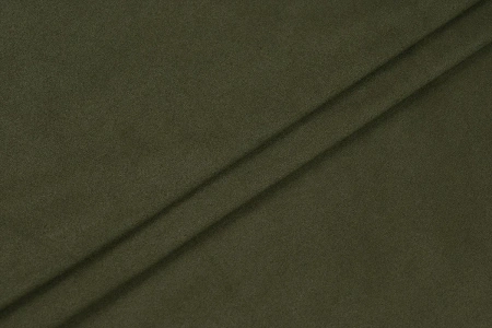 Ткань костюмная замша однотонная, Maks Style, цвет хаки, арт. MS- 3248 D-3