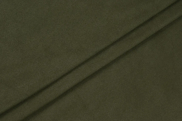 Ткань костюмная замша однотонная, Maks Style, цвет хаки, арт. MS- 3248 D-3