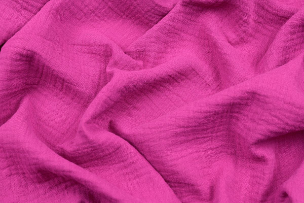 Ткань плательно-блузочная муслин однотонный, Maks Style, хлопок 100%, цвет розовый, арт. 1162 D-12