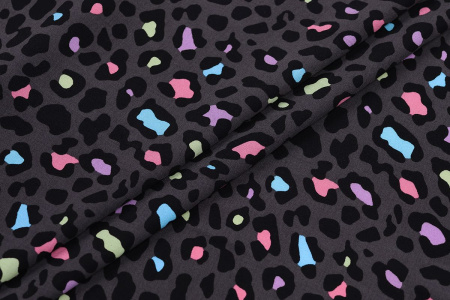 Ткань плательно-блузочная штапель, Maks Style, вискоза 100%, цвет ткани коричневый, арт. MS- 1226 D-28