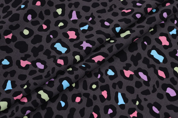 Ткань плательно-блузочная штапель, Maks Style, вискоза 100%, цвет ткани коричневый, арт. MS- 1226 D-28