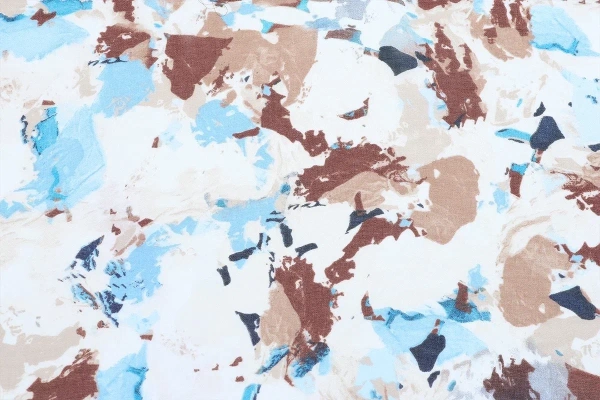 Ткань плательно-блузочная шифон, Maks Style, акварель, арт MS- 2238 D-6