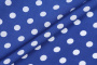 Ткань плательно-блузочная штапель, Maks Style, вискоза 100%, синий принт горох, арт. MS- 1146 D-29 С-4