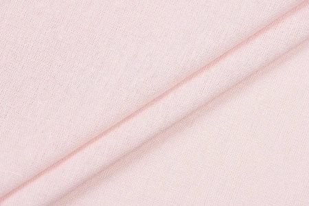 Ткань плательно-костюмная лён вискоза хлопок однотонный, Maks Style, цвет розовый, арт. MS- 1160 D-17