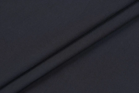 Ткань плательно-блузочная хлопок поплин однотонный, Maks Style, хлопок 100%, цвет черный, арт. 1159 D-15